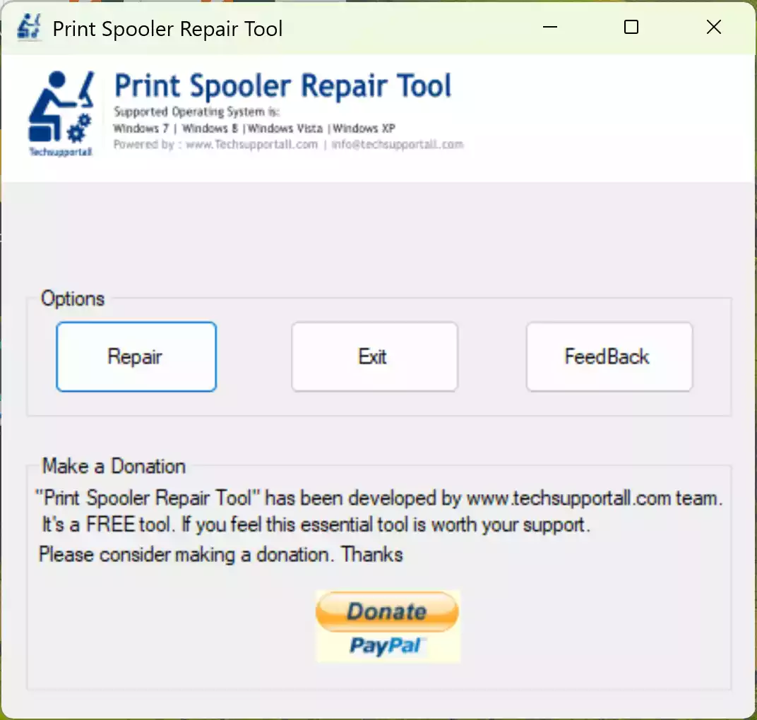 Print Spooler Repair Tool