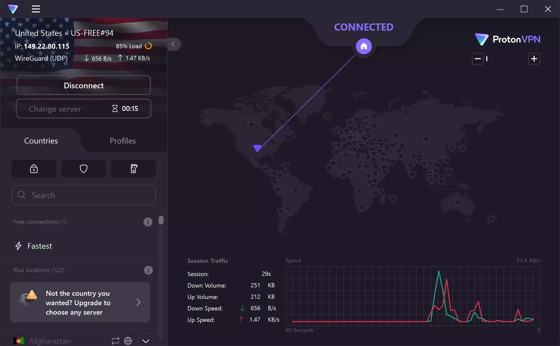 ProtonVPN Free Windows app