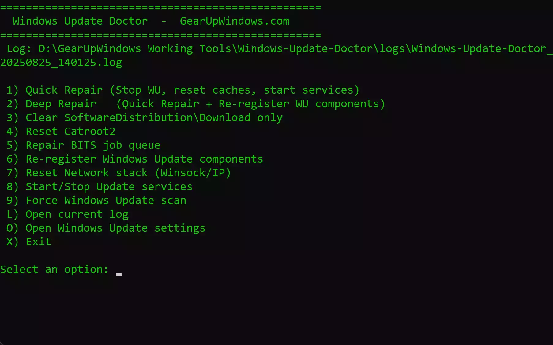 Windows Update Doctor