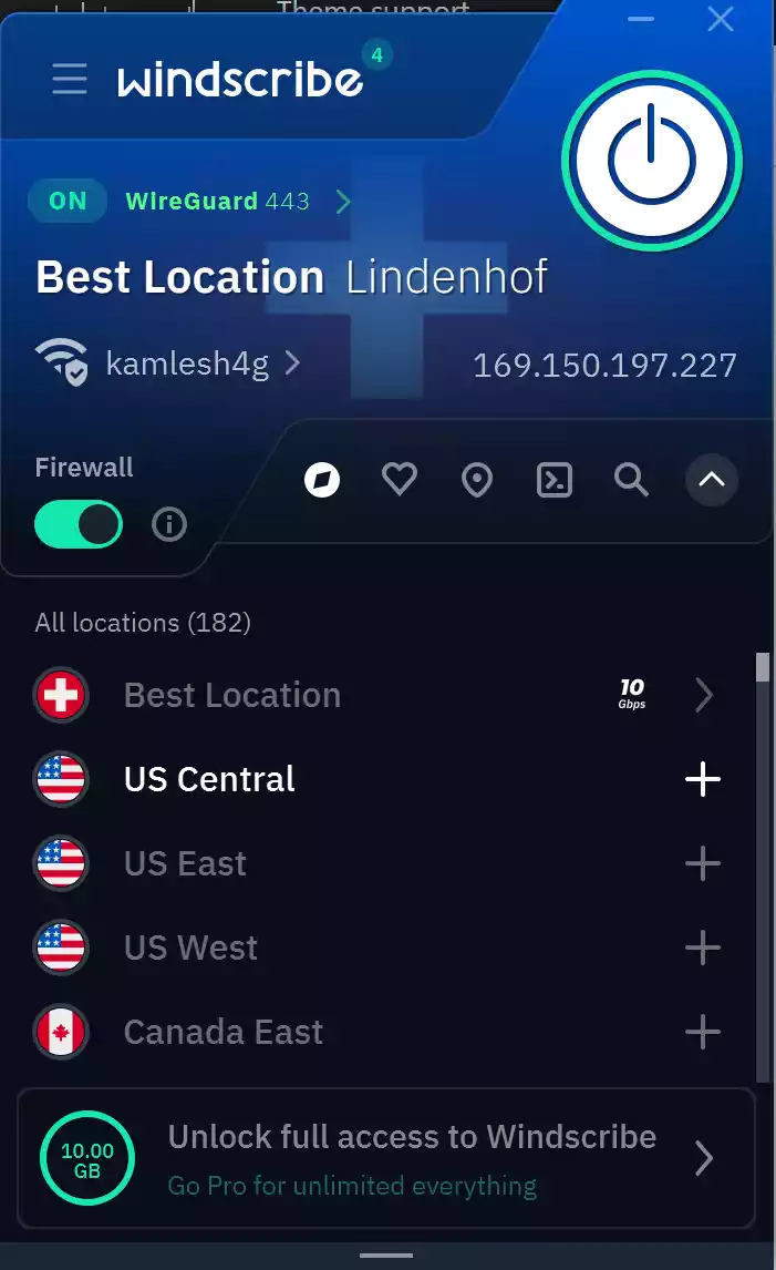 Windscribe Free VPN