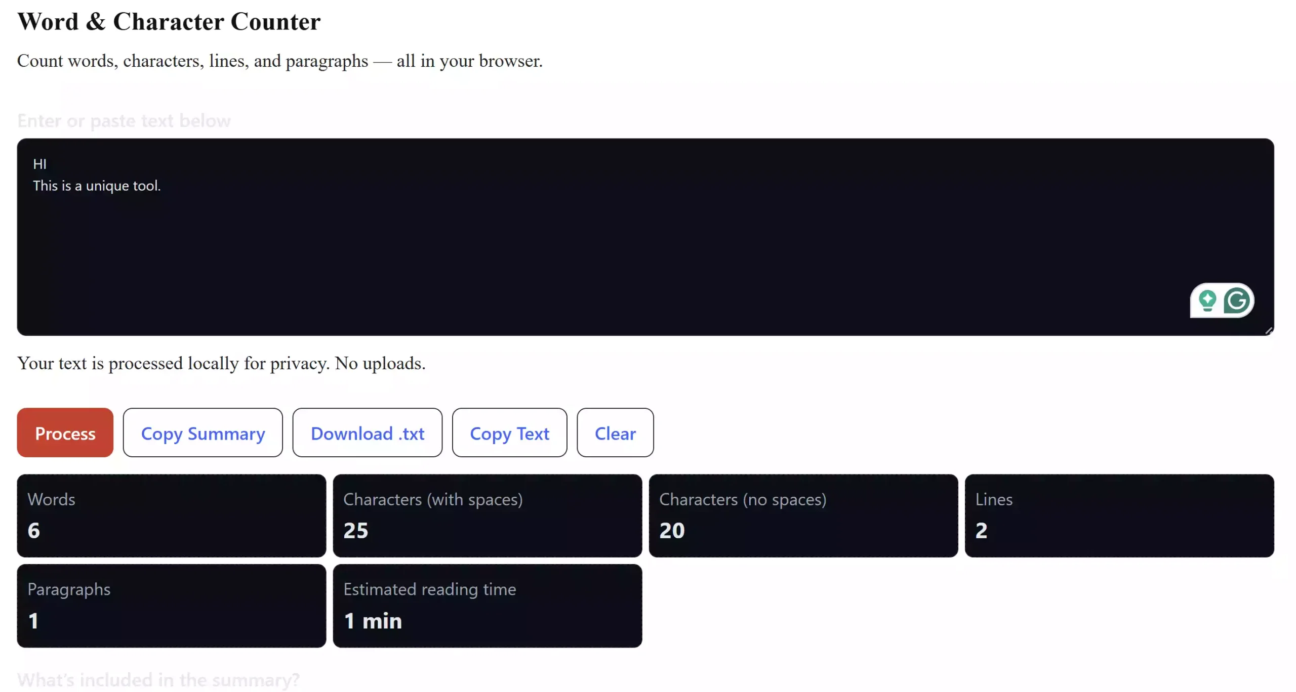 Word & Character Counter