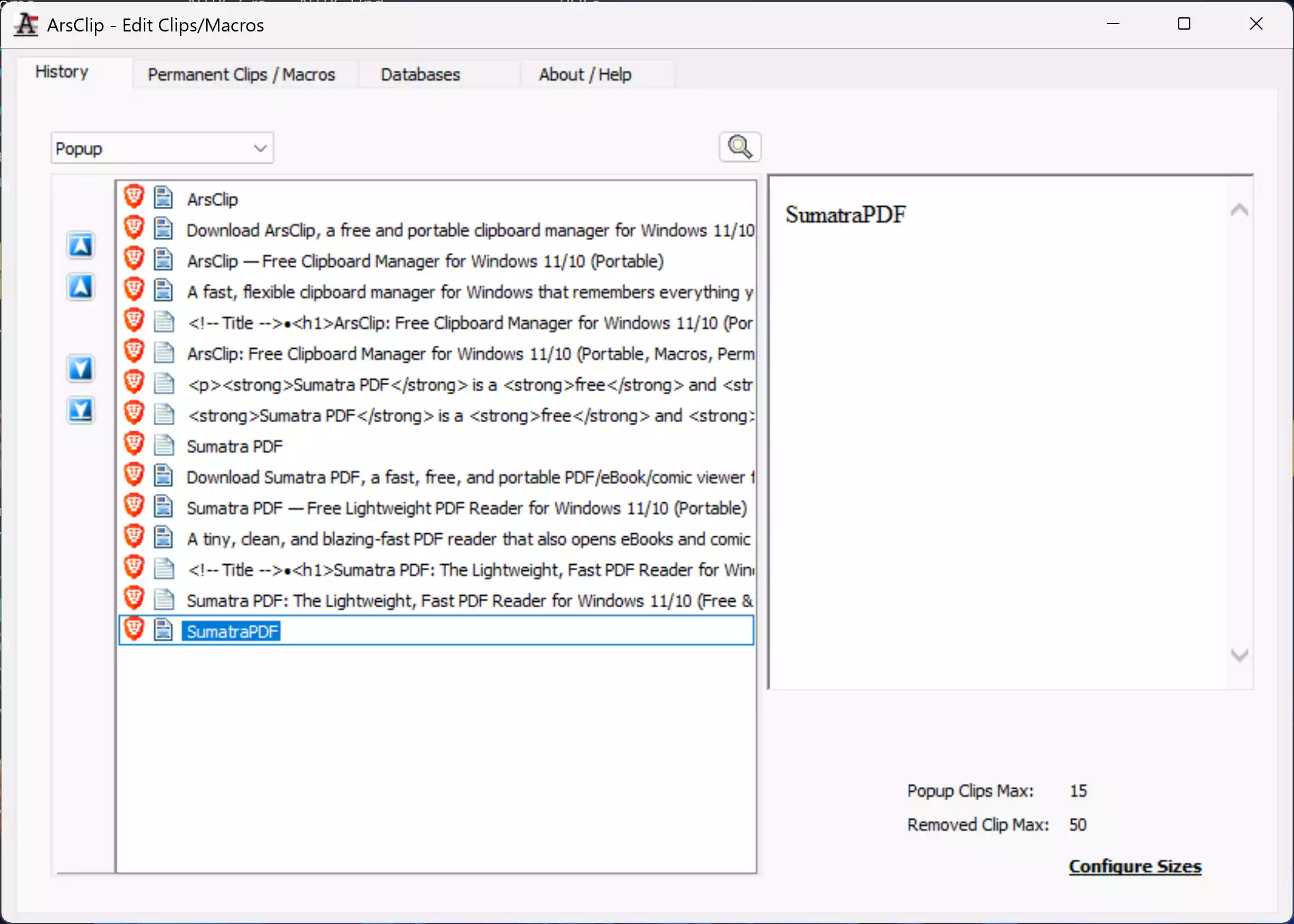 ArsClip Clips and Macros