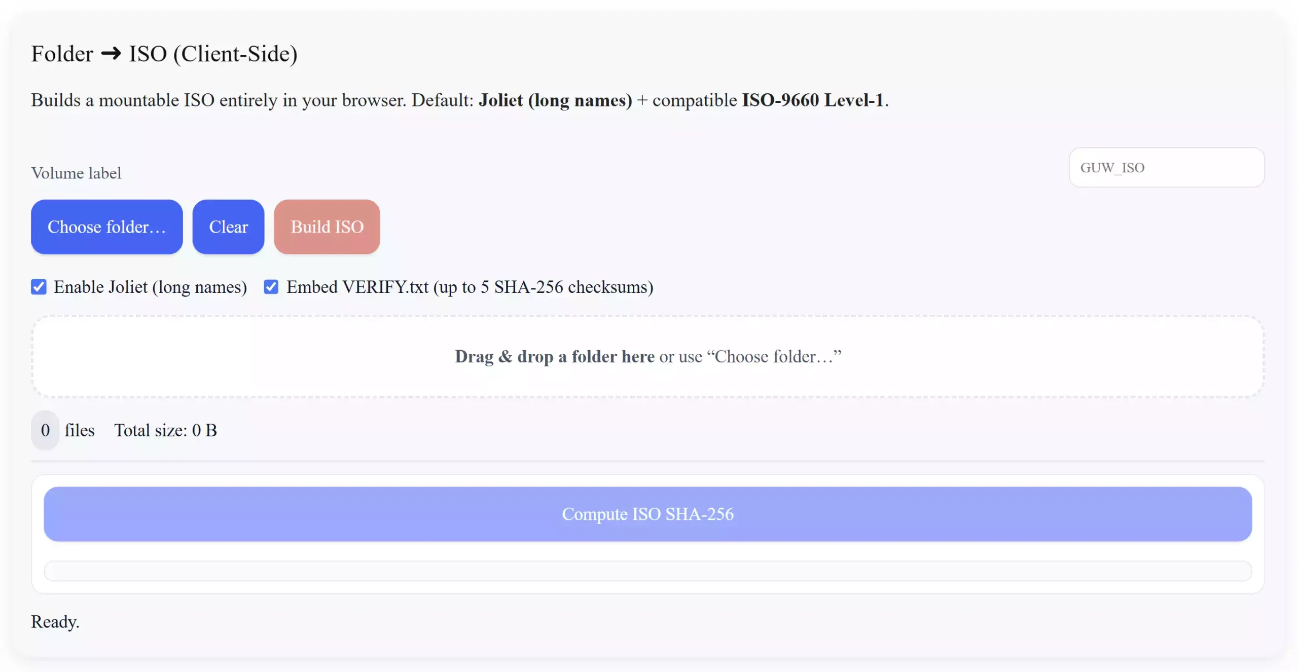 Free Folder to ISO Converter Online