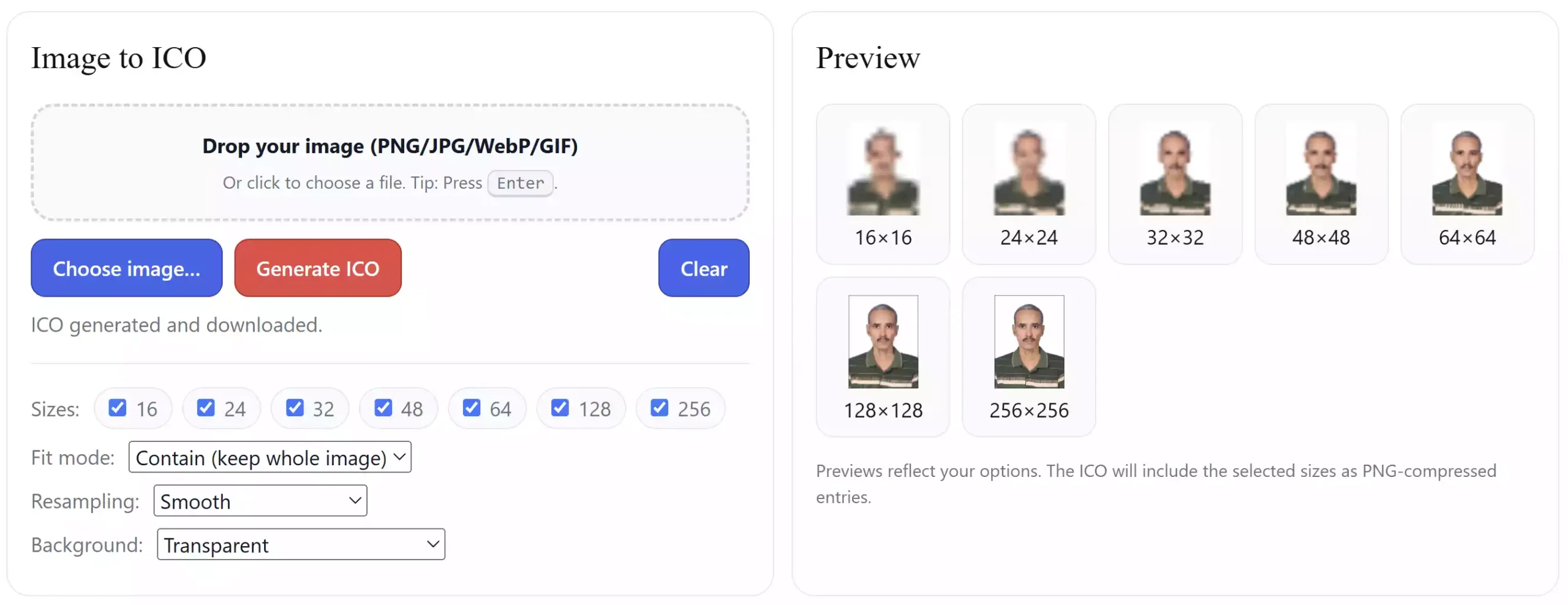 Image to ICO Converter – Free Online PNG/JPG to ICO Tool