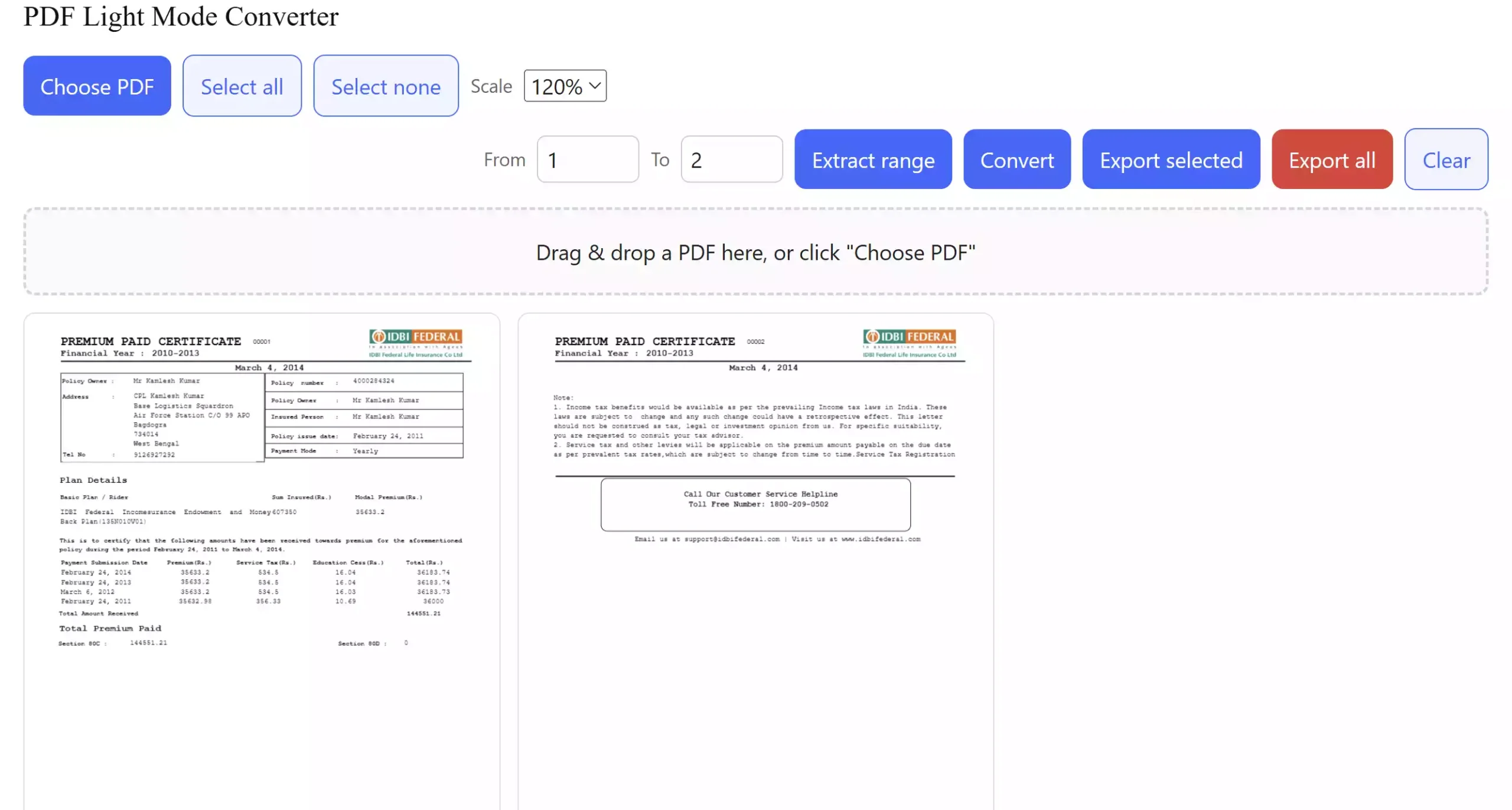 PDF Light Mode Converter