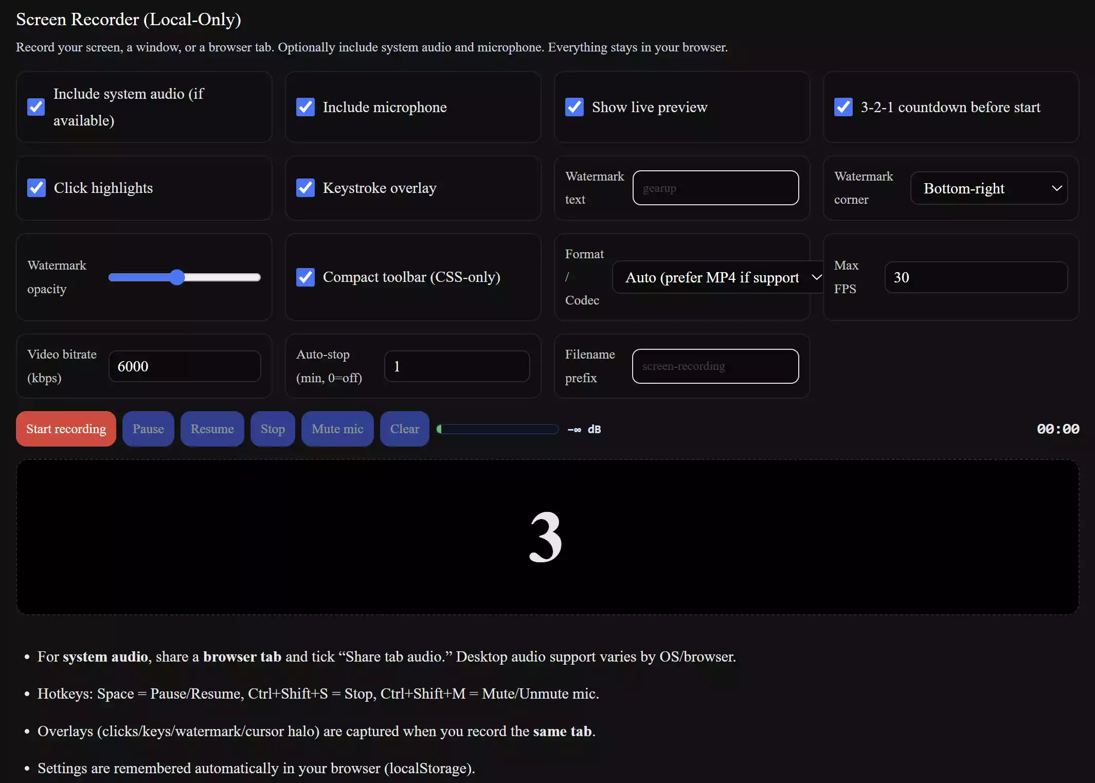 Free Online Screen Recorder