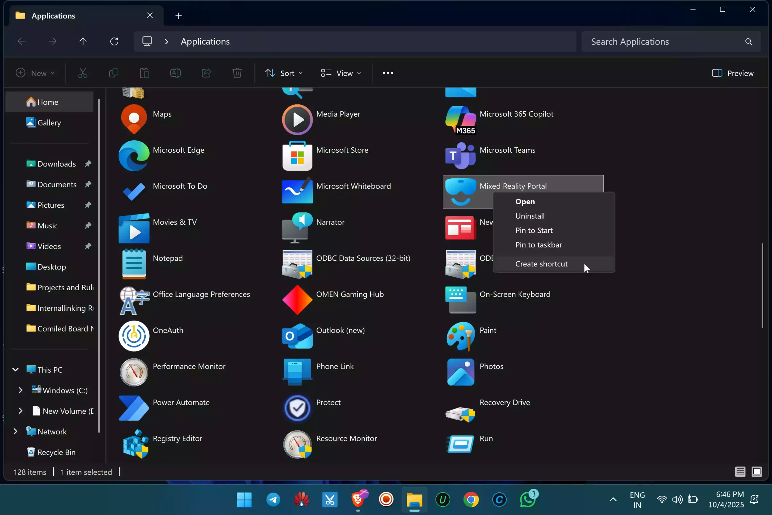 Creating Shortcut of UWP apps