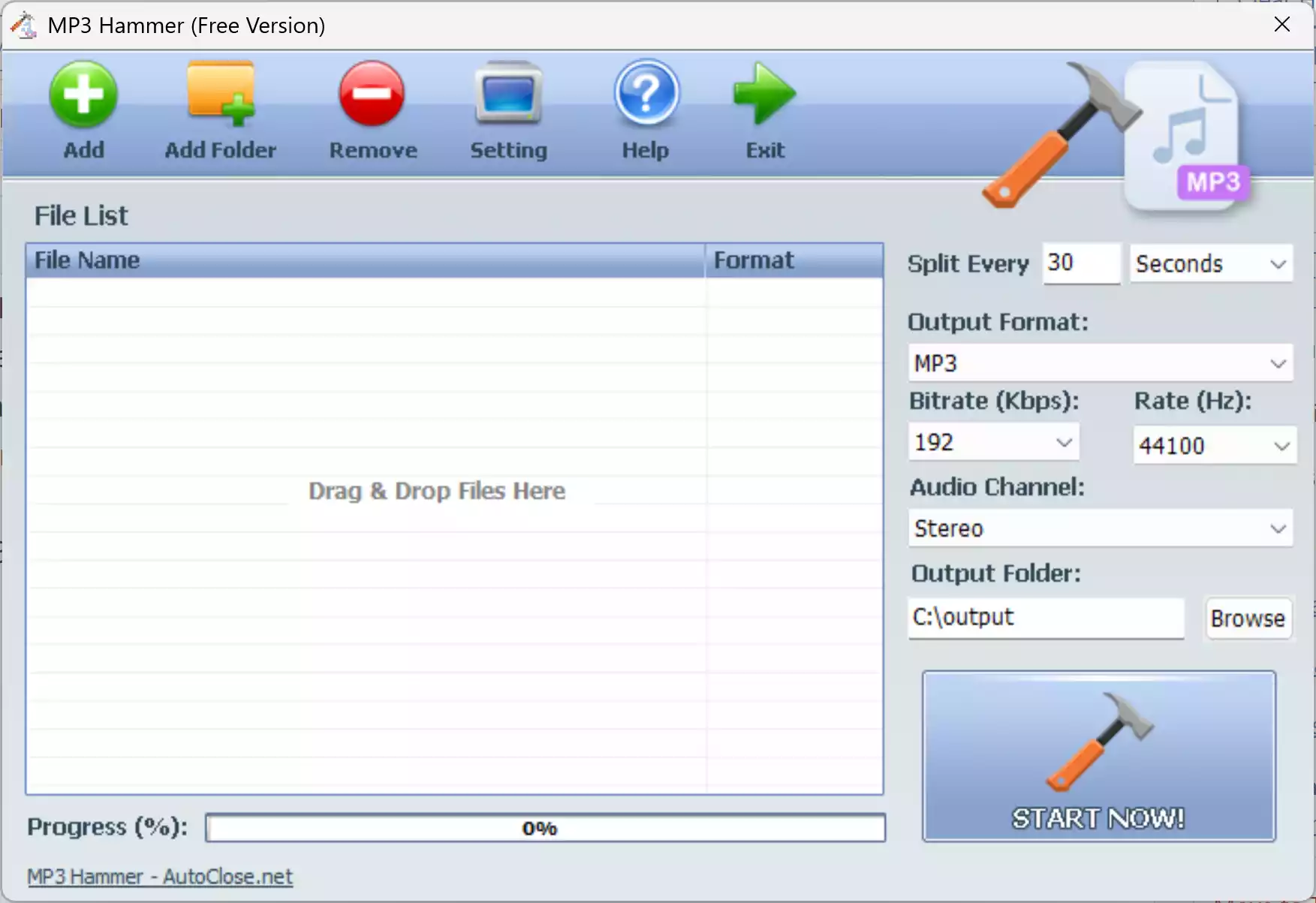 MP3 Hammer Interface