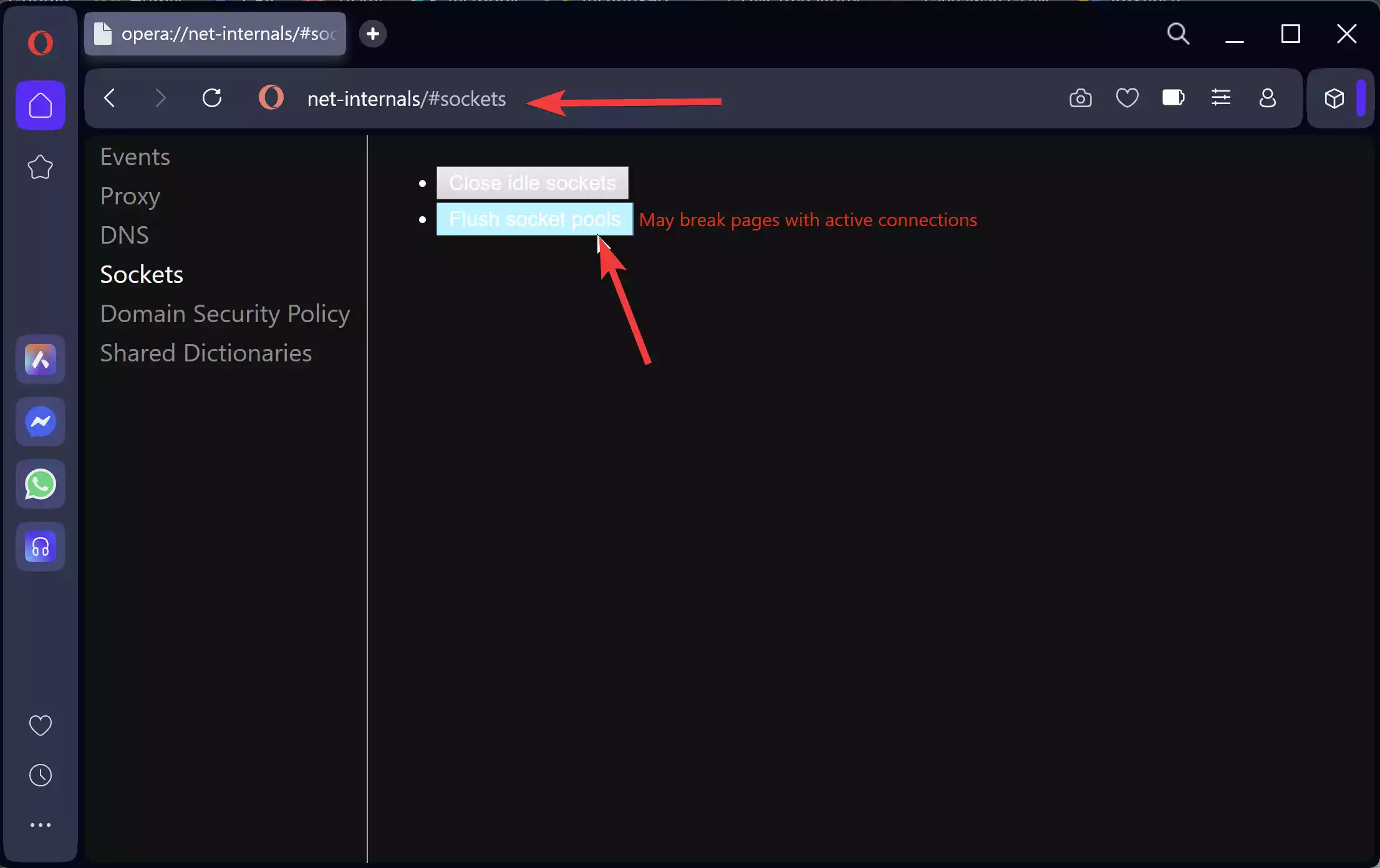 Opera Flush socket pools